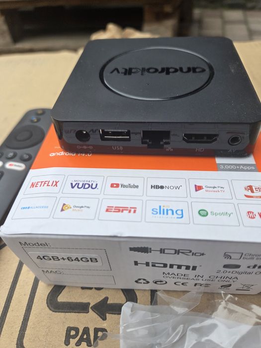 ТВ-приставка Android TV Box 4GB/64GB — Нова