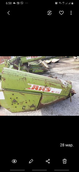 Продам жатку клас 6.75