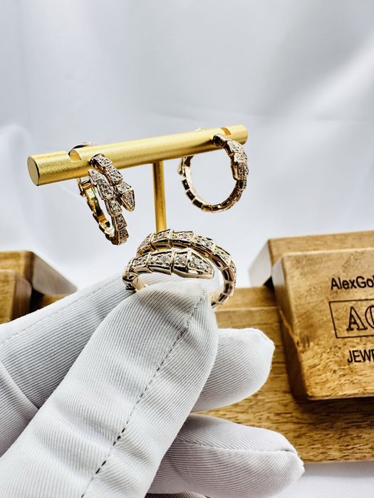 Золотой набор cartier 585