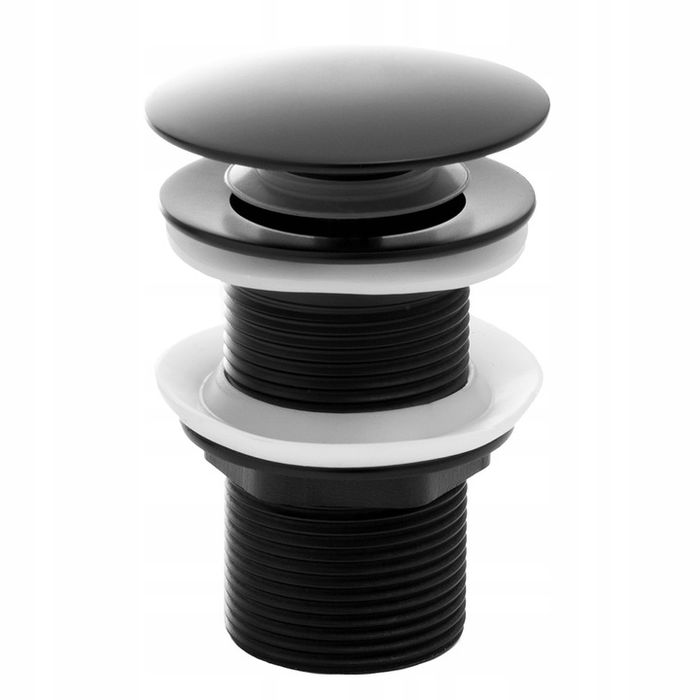 Korek Klik-Klak Do Umywalki Bez Przelewu Czarny Mat