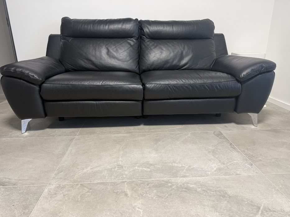 Sofa skorzana z funkcja relax