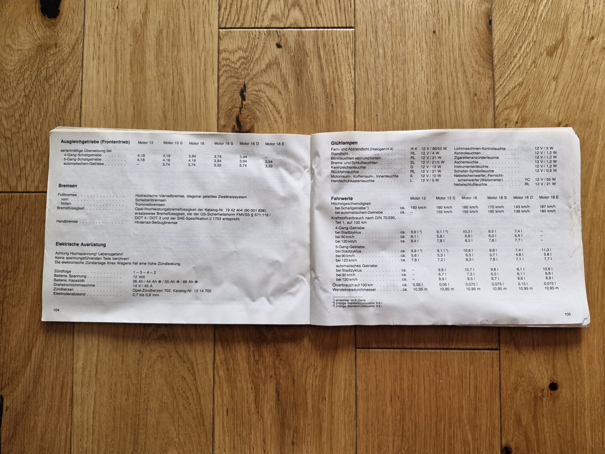 Książka instrukcja Opel Ascona