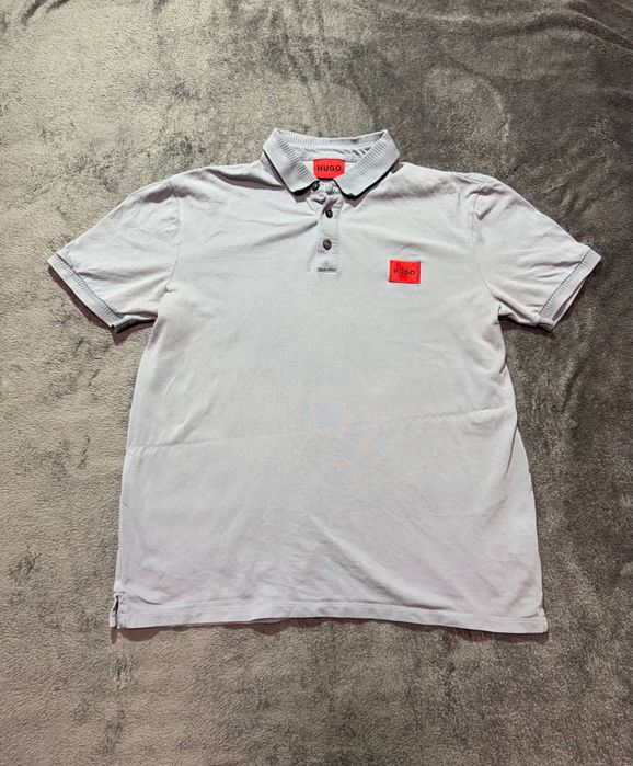 Поло hugo boss серое