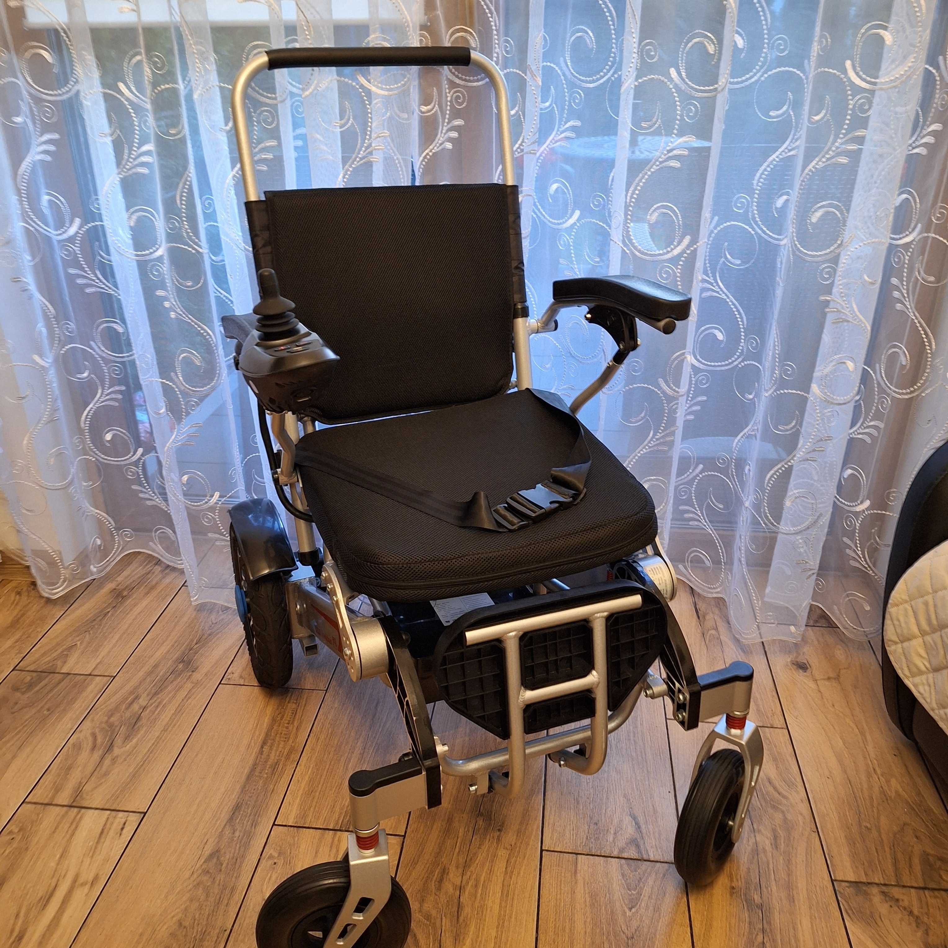 aluminiowy wózek inwalidzki z napędem - okazja