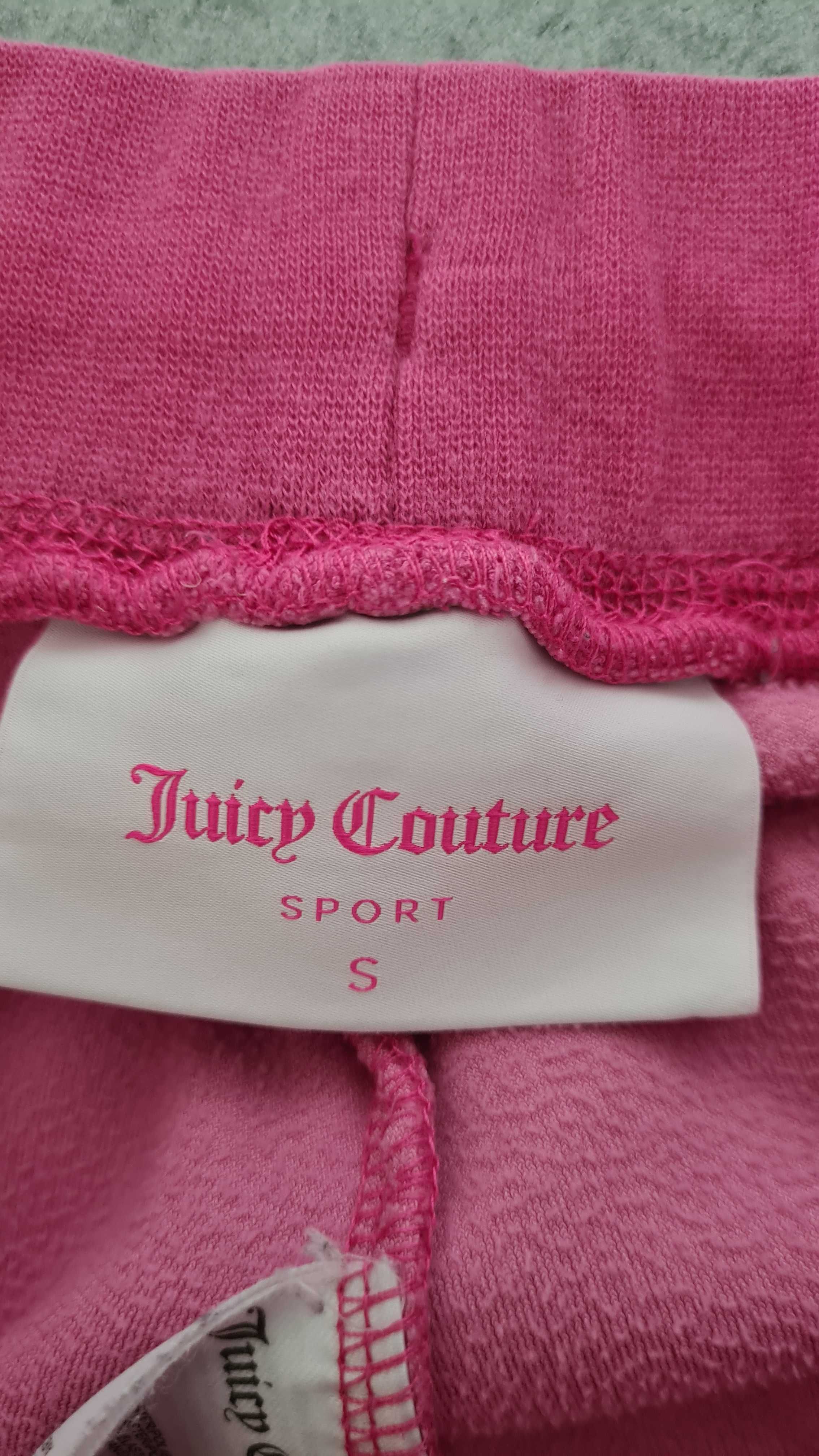 Komplet dresy bluza i spodnie welurowy Juicy Couture. Pudrowy różowy