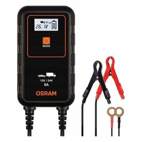 Inteligentny Prostownik Ładowarka OSRAM BATTERY CHARGE 8A 12/24V