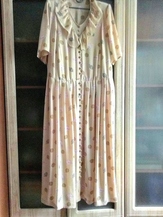 Крепдешиновое натуральное шёлковое платье