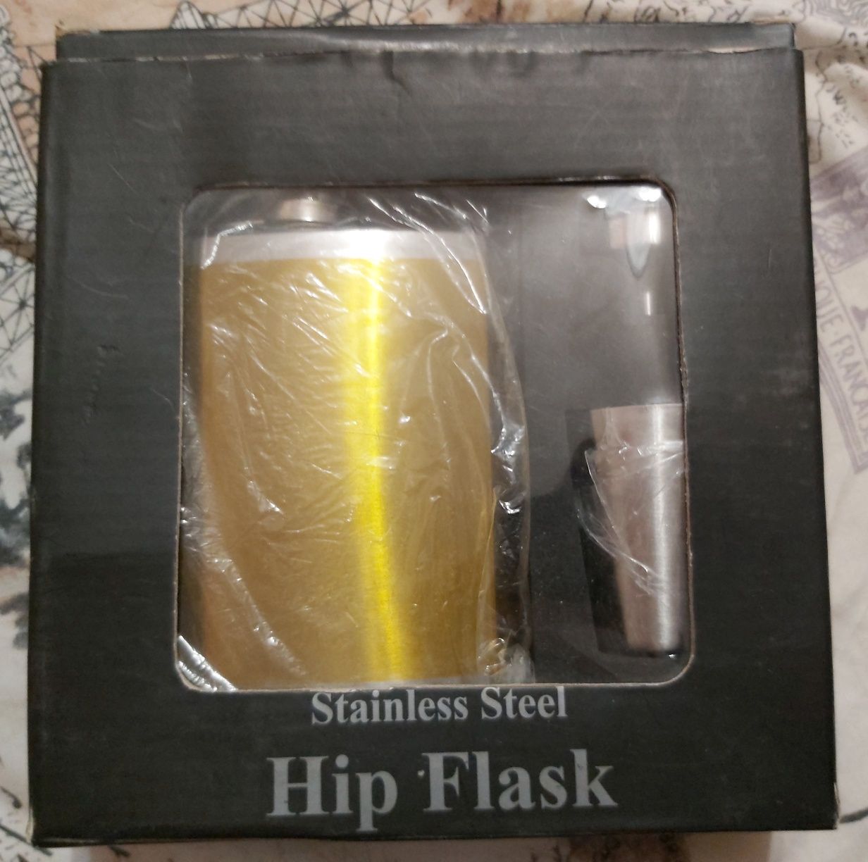 Подарунковий набір з флягою та чарками Stainless Steel Hip Flask 7 oz