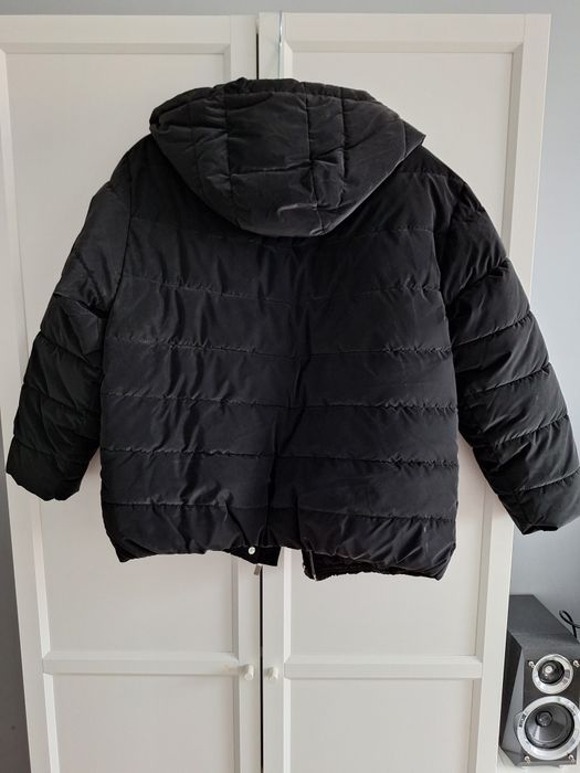 Czarna zimowa kurtka Reserved dla dziewczynki 152 cm / 12 lat