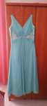 Vestido Cerimónia Azul com Brilhantes
