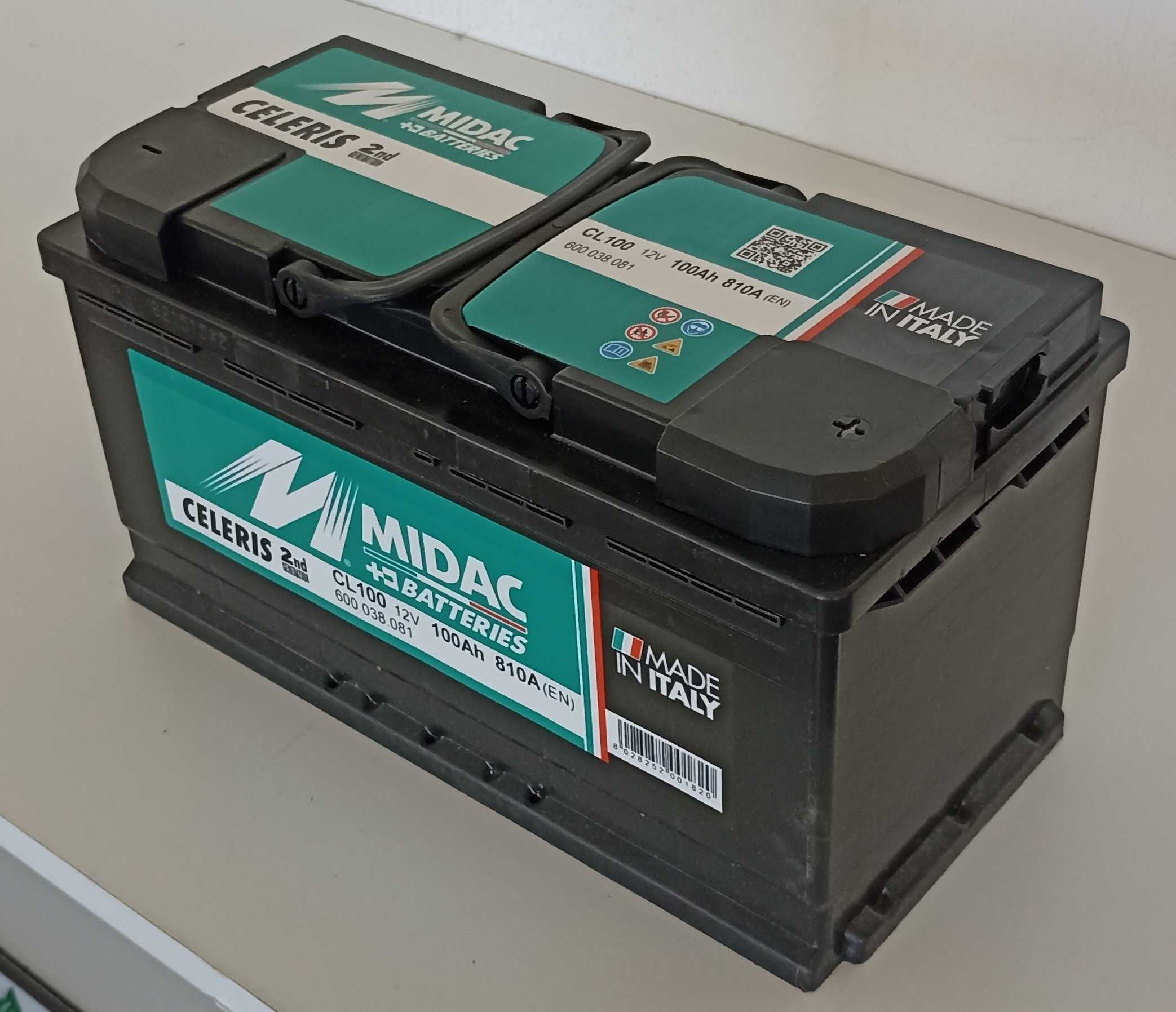 Bateria Midac Celeris 100ah 810A NOVA