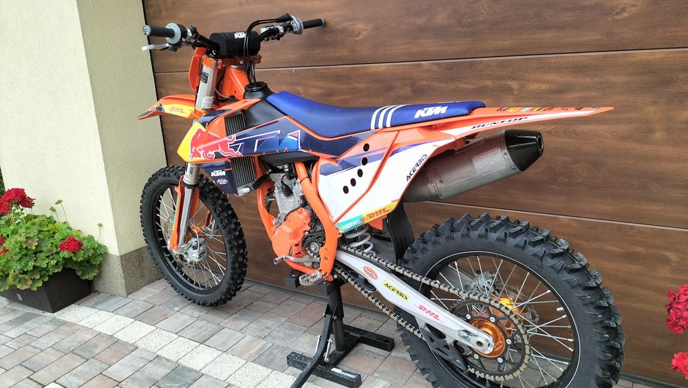 KTM SXF 250 Factory Edition 100mth, Yoshimura, nowy tłok, Transport