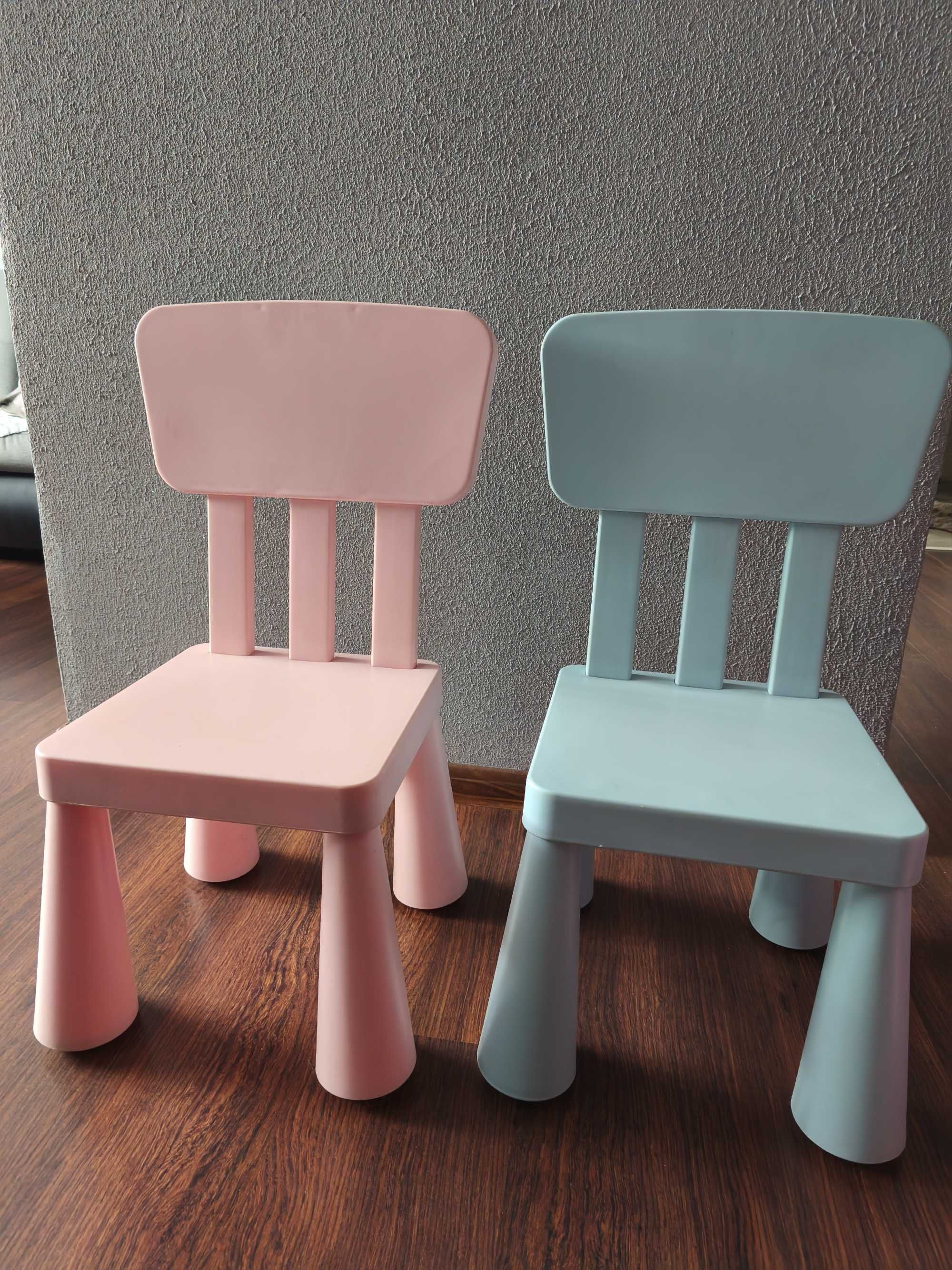 Mamut Ikea stół i dwa krzesła