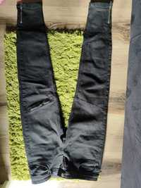 Czarne jeansy zameczki Sinsay M