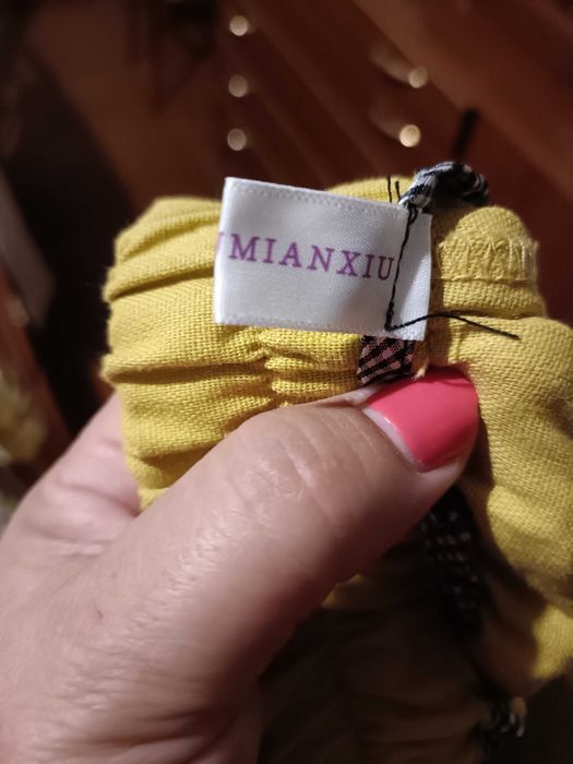 Pantalonas em linho, cor amarelo