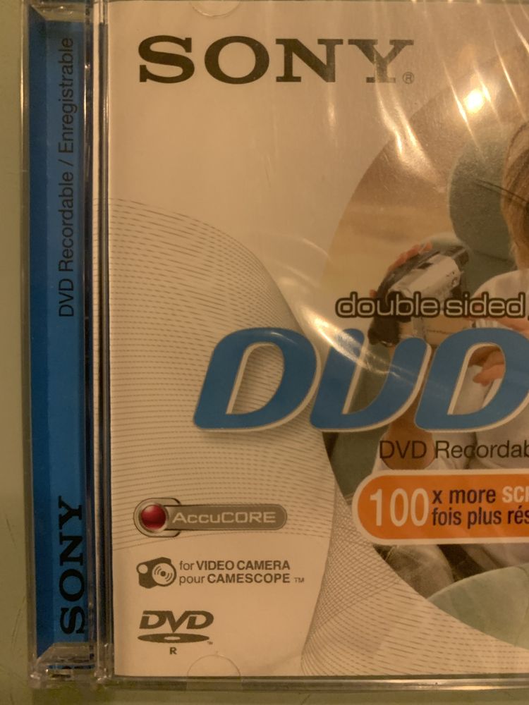 SONY 8cm DVD-R GRAVÁVEL DUPLA FACE 60min 2.8GB DMR60A-BT NOVO LACRADO!