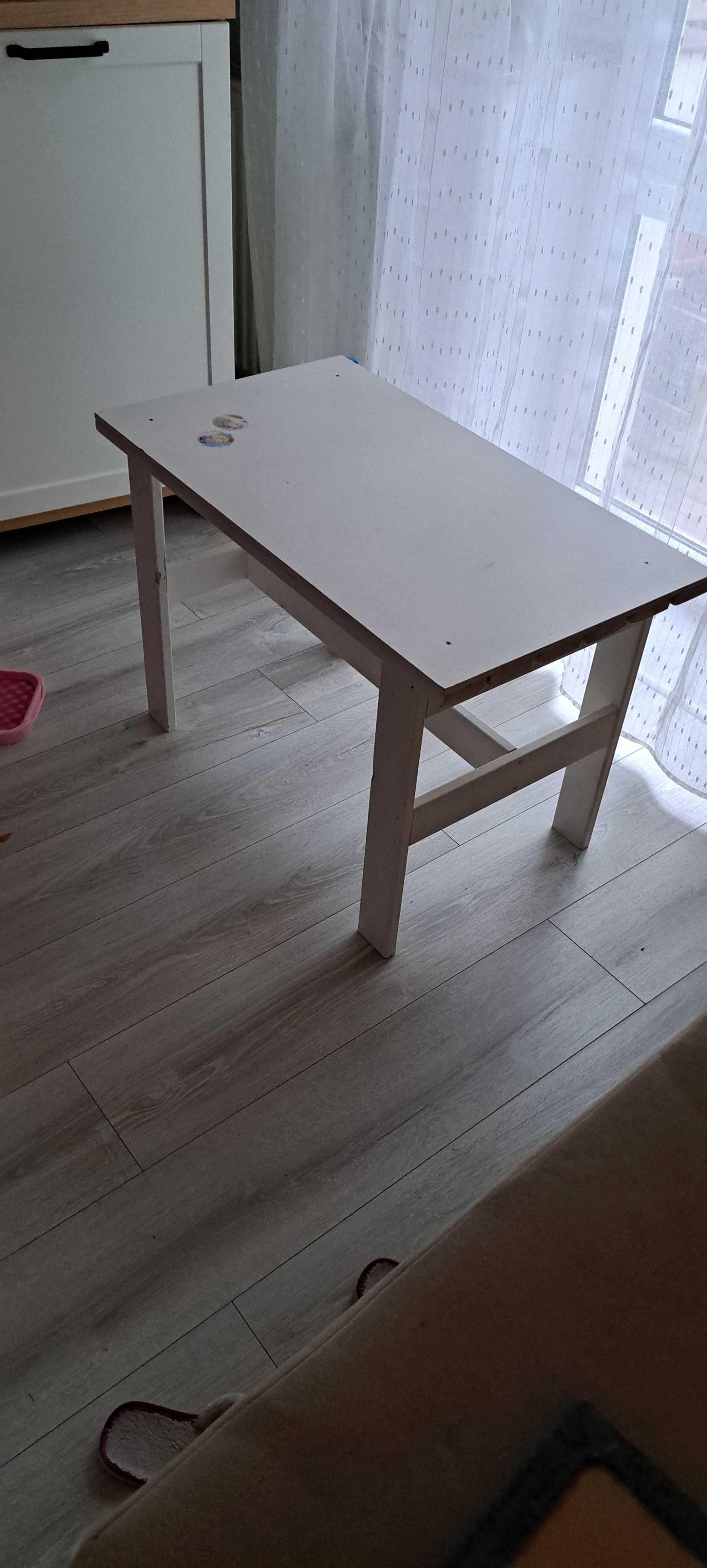 Stolik z laweczka drewniany