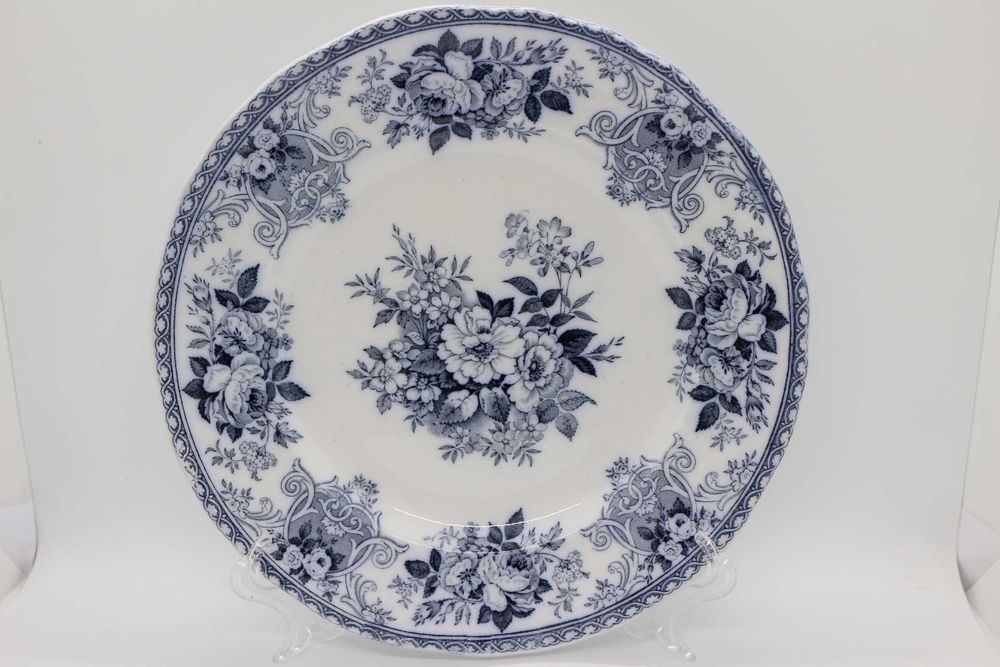 Prato recortado Floral Azul porcelana Inglesa Bouquet PR&H