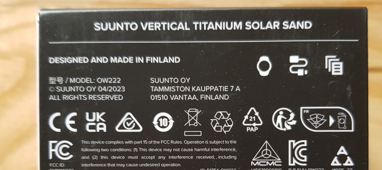 Suunto Vertical Titanium Solar Sand