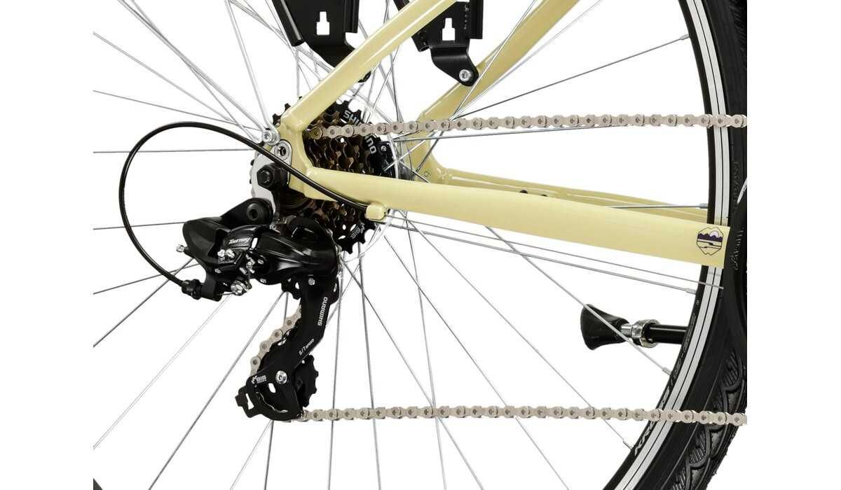Nowy rower damski Kross Trans 1.0 2025 beżowo fioletowy - sklep Ślask