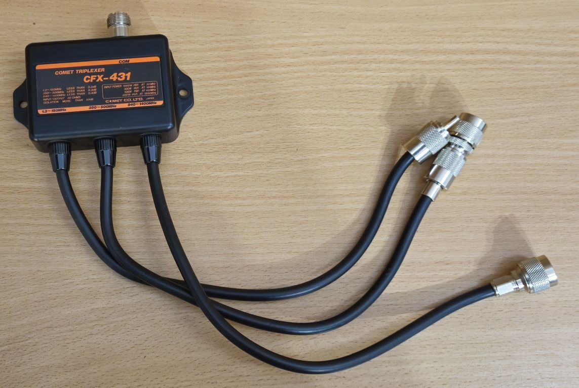 Triplexer duplexer COMET CFX-431 ICOM Yaesu Kenwood Baofeng