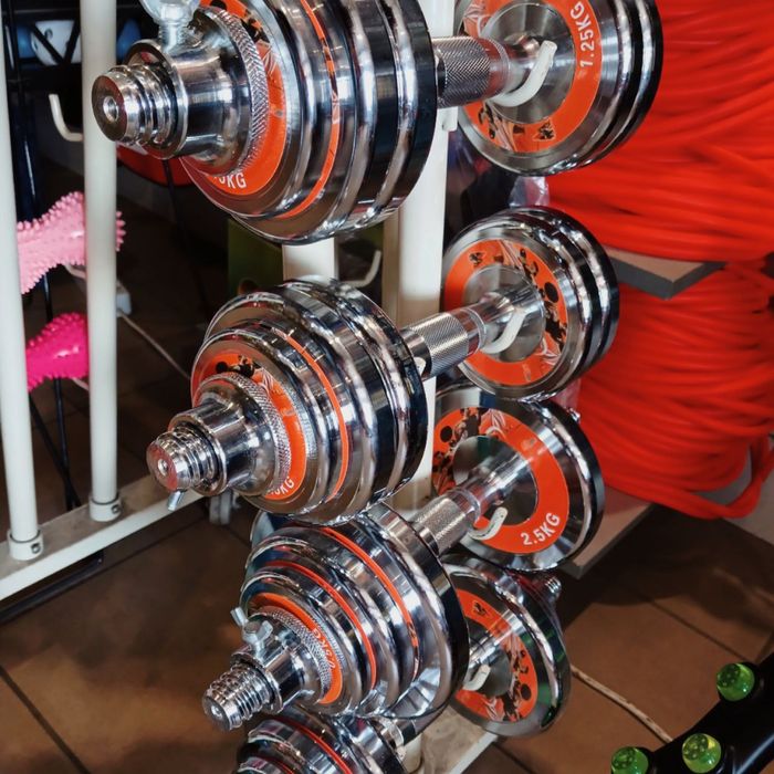 Гантели наборные, гриф, гантелі набірні