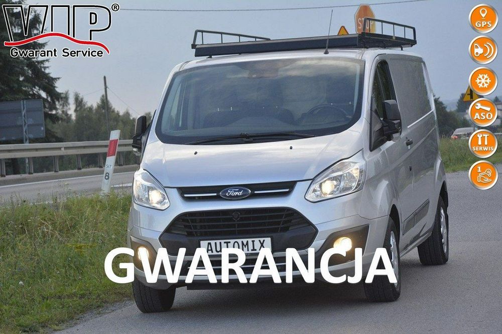 Ford Transit Custom  2.0 TDCI bagażnik dachowy klimatyzacja gwarancja L2H1 2018 rejestracja