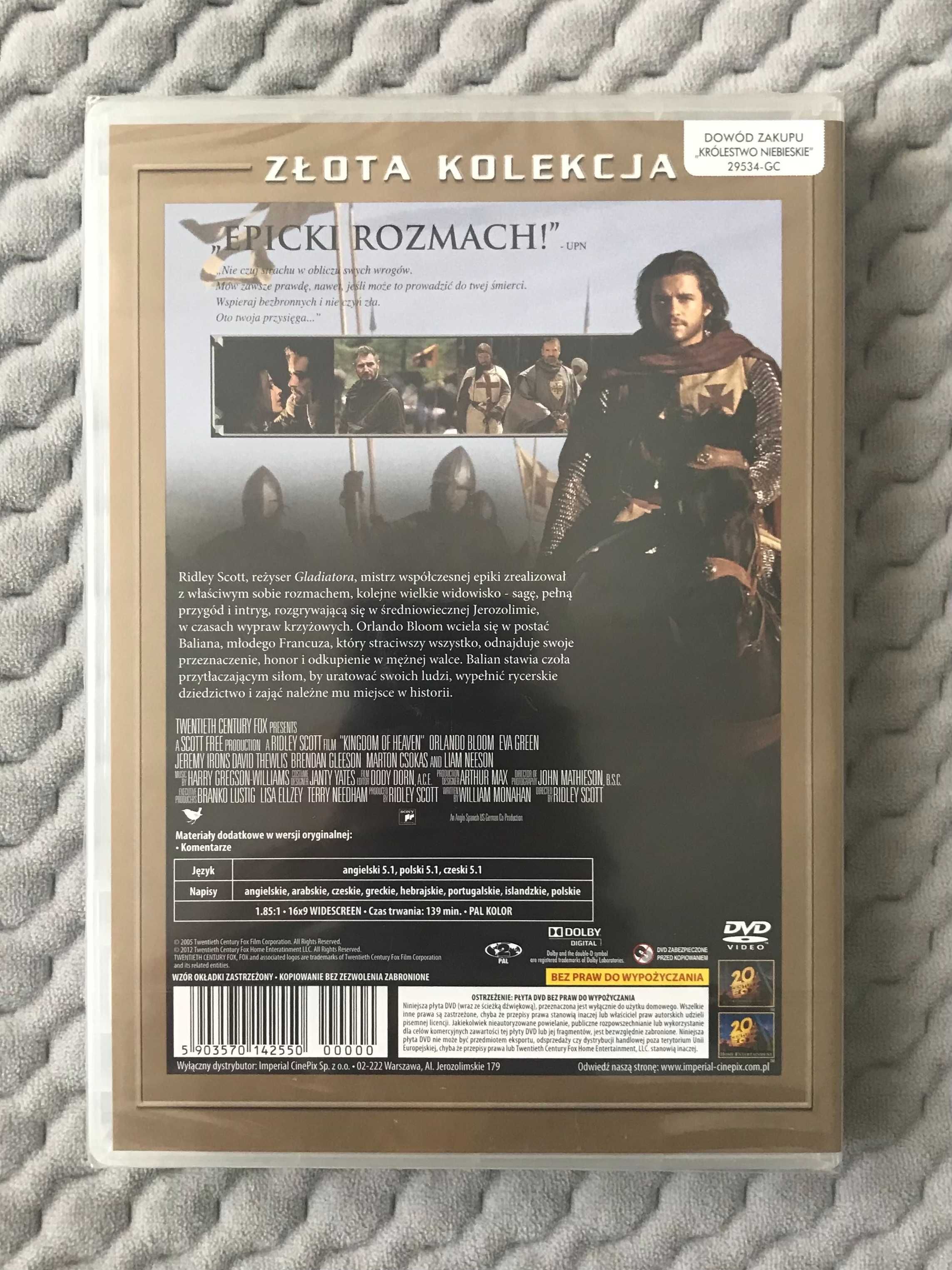 Złota Kolekcja - "Braveheart", "Patriota", "Królestwo niebieskie"