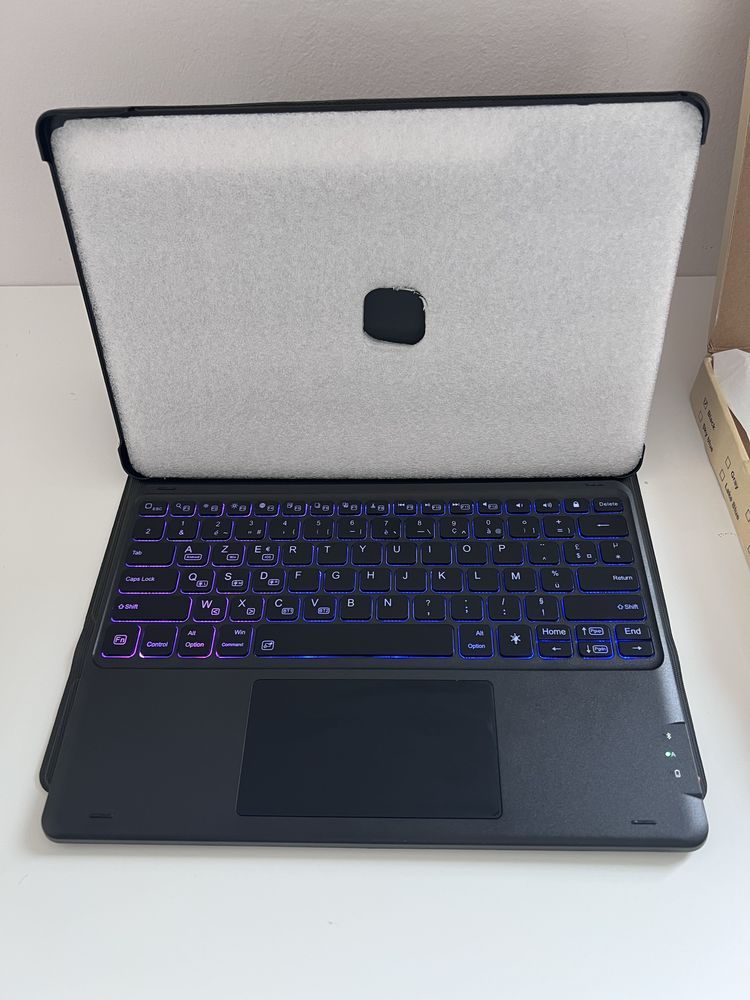 Etui z klawiaturą do Samsung Galaxy Tab S9+, Smart Touchpad AZERTY