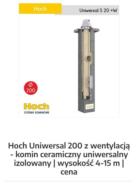 Komin Hoch 200 6 m
