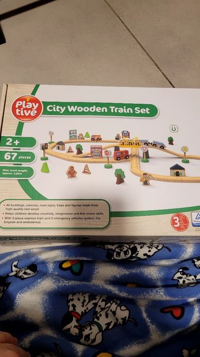 Drewniany zestaw tory playtive miasto
