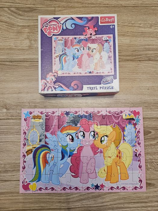 Puzzle trefl my little pony 50 elementów 4+ lat wymiary 33x22cm