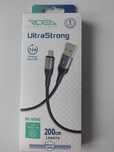 Кабель USB - MicroUSB  длина 2 м 60w Ridea RC-US42