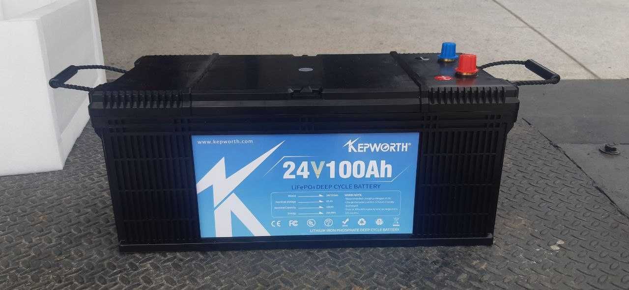 Акумулятори 12в 100Ам KEPWORTH літій-залізо-фосф - 12, 24, 36, 48 волт