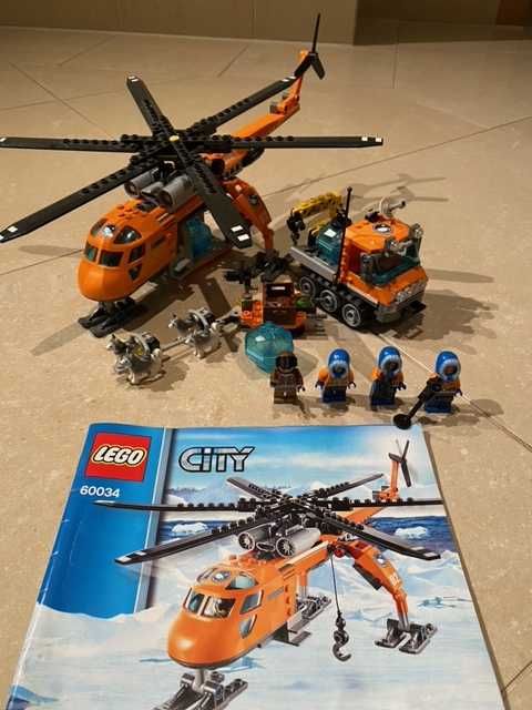 Klocki Lego CITY helikopter z dodatkowym zestawem polarnym