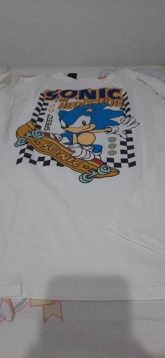 Sonic camisola manga comprida