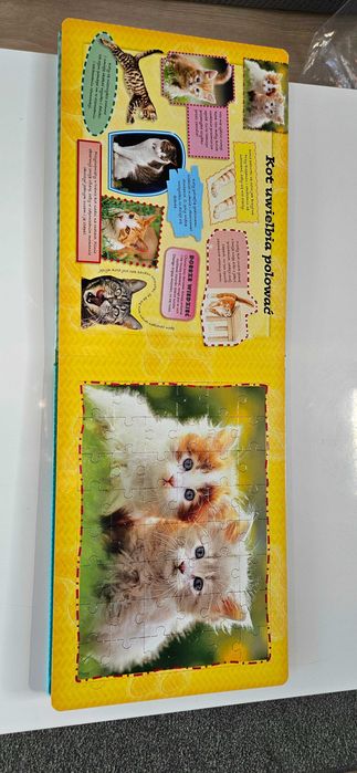 Ksiażka edukacyjna z puzzlami