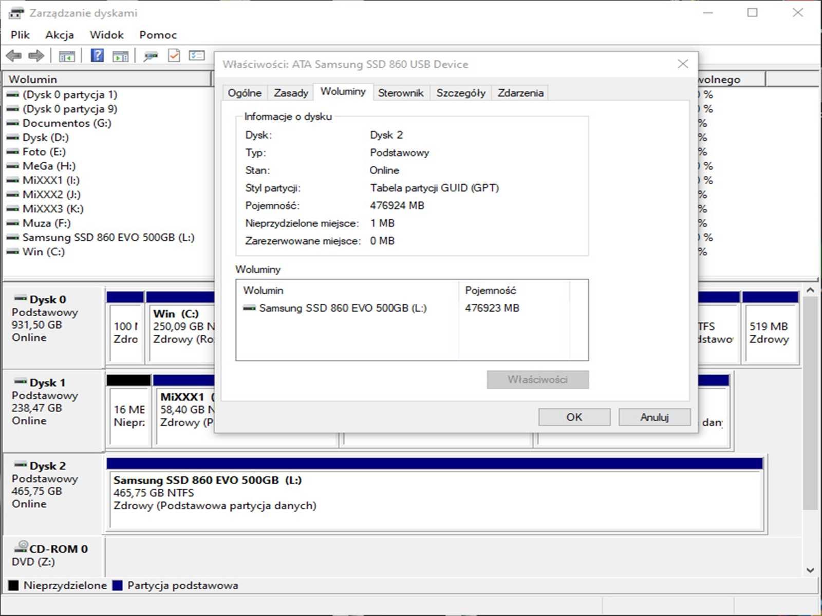 SSD 500GB Samsung 860 EvO