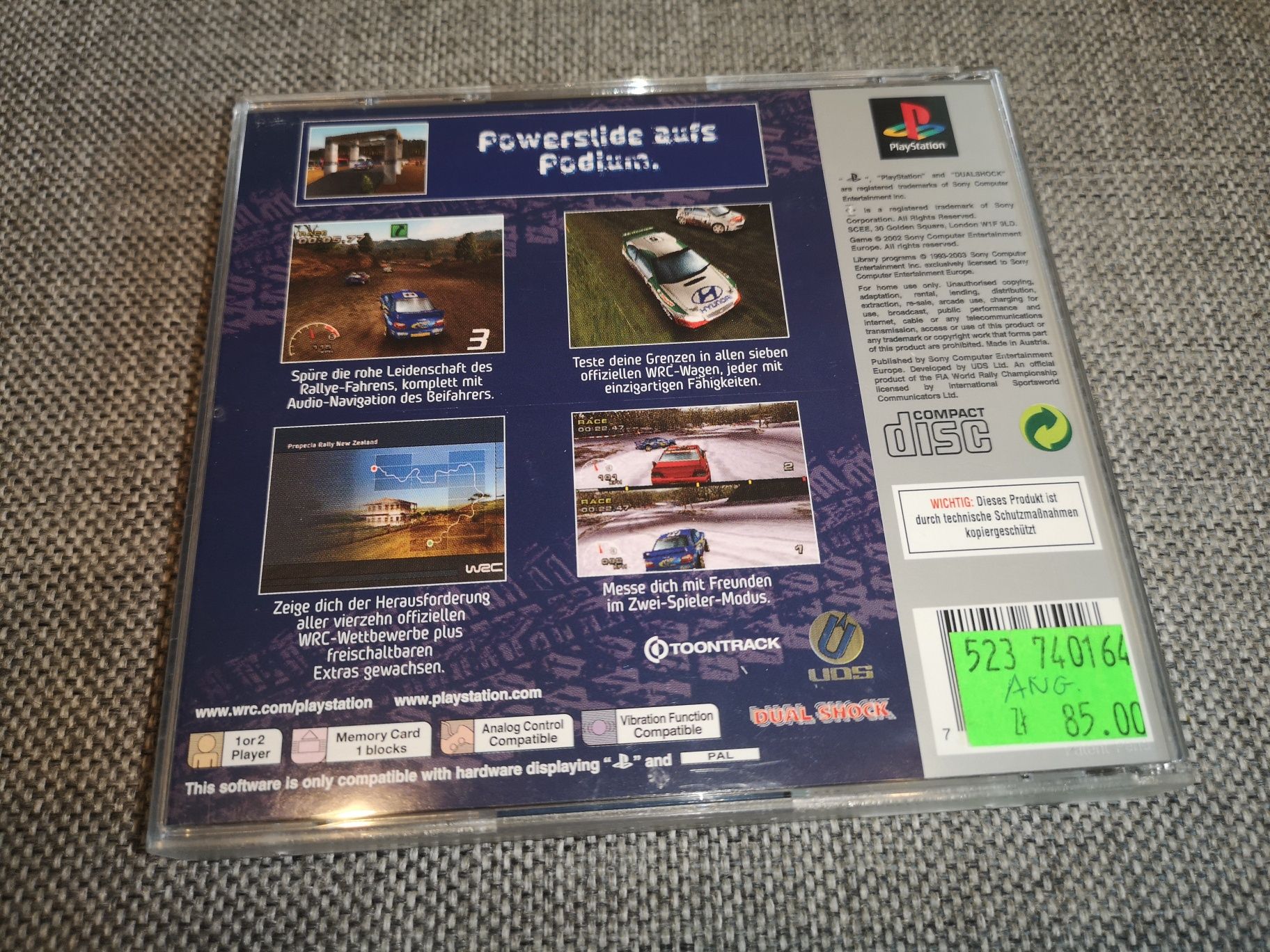 WRC World Rally Championship PSX PS1 gra ANG (stan BDB+) sklep Ursus