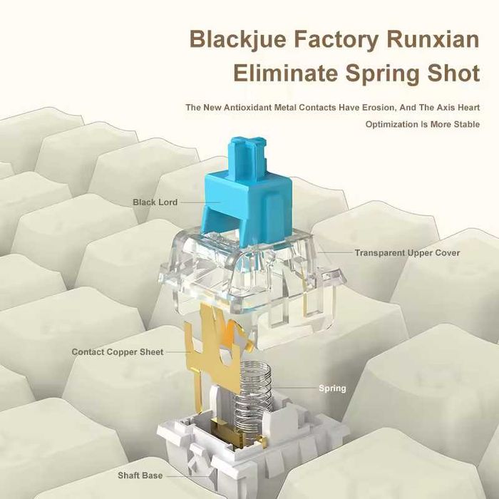 Механічна клавіатура Ajazz AK992 (98 клавіш, із цифровим блоком)