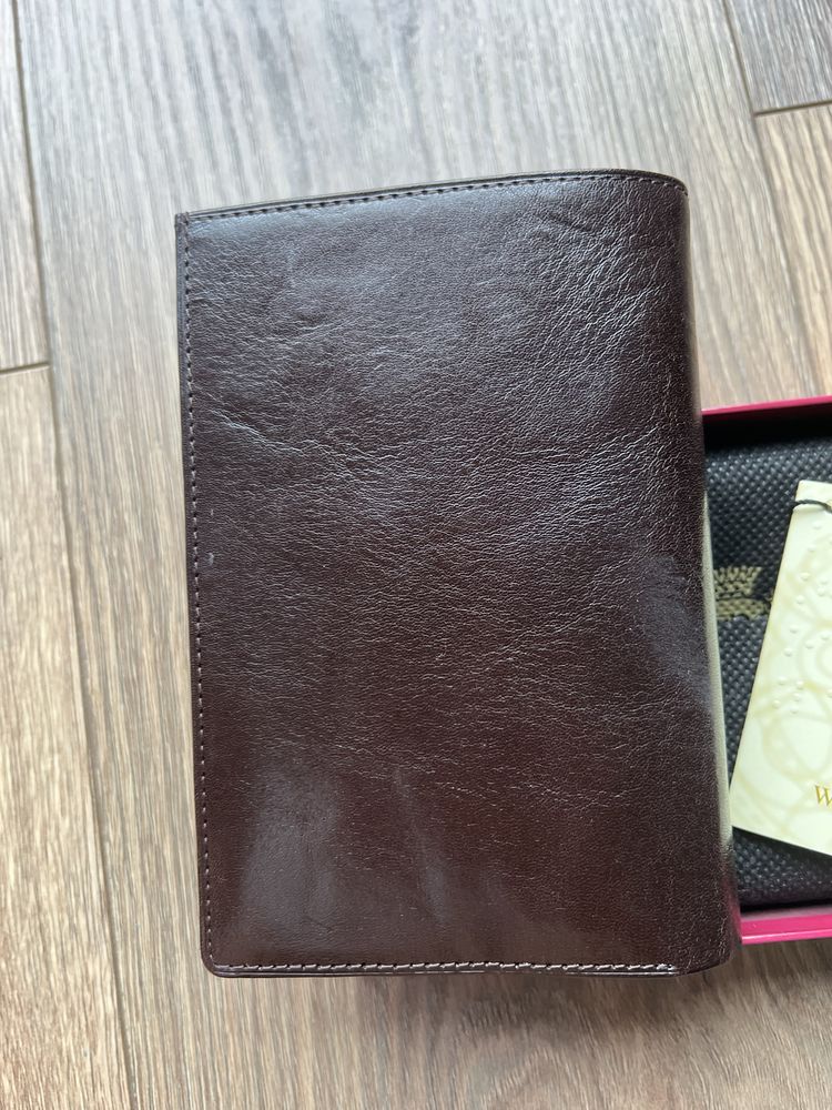 Męski portfel skórzany skóra ciemny brąz WITTCHEN