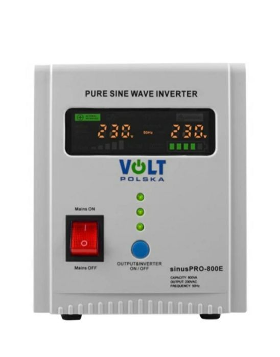 Гибридный ИБП/инвертор Volt Polska SINUS PRO 800 E 12/230V 500/800W (3