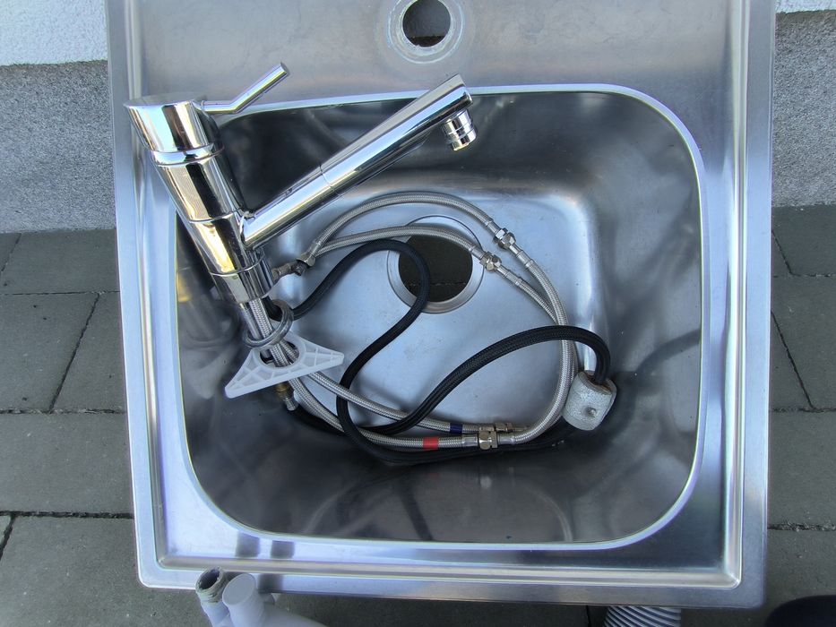 Zlew BOHOLMEN Bateria TÄRNAN Odpływ IKEA komplet do kuchni pralni