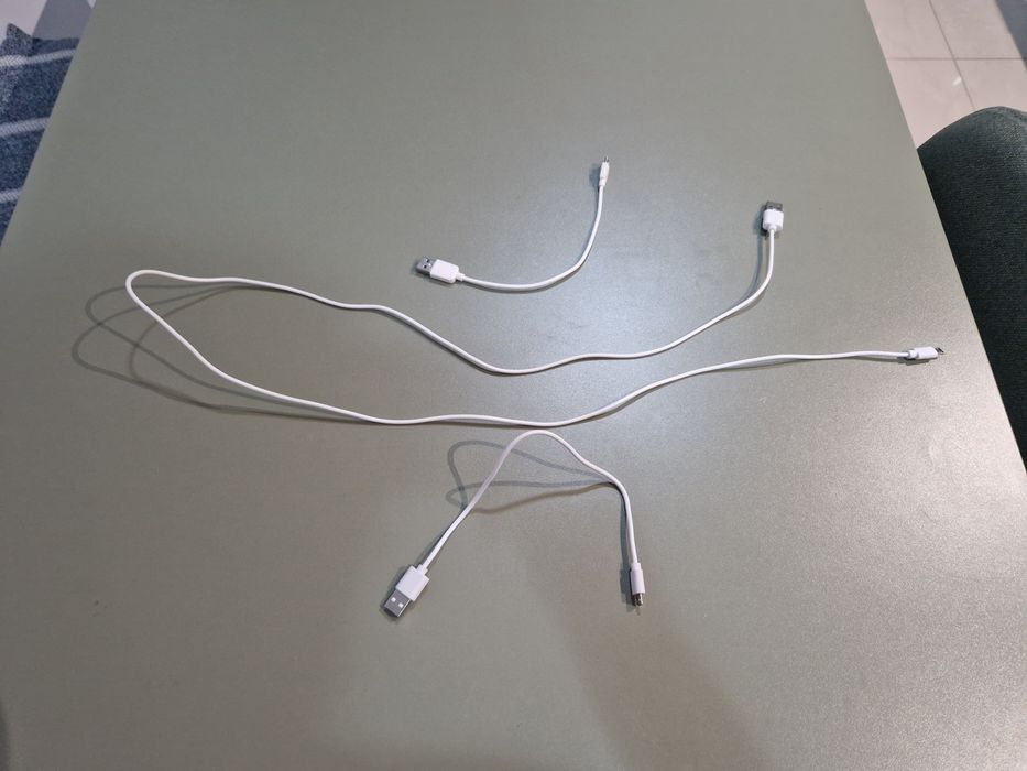 3 cabos para telemóvel micro usb