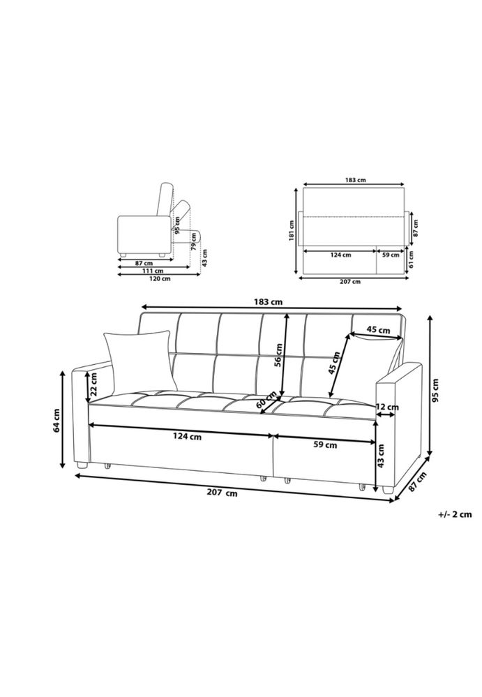 Sofa kanapa Beliani