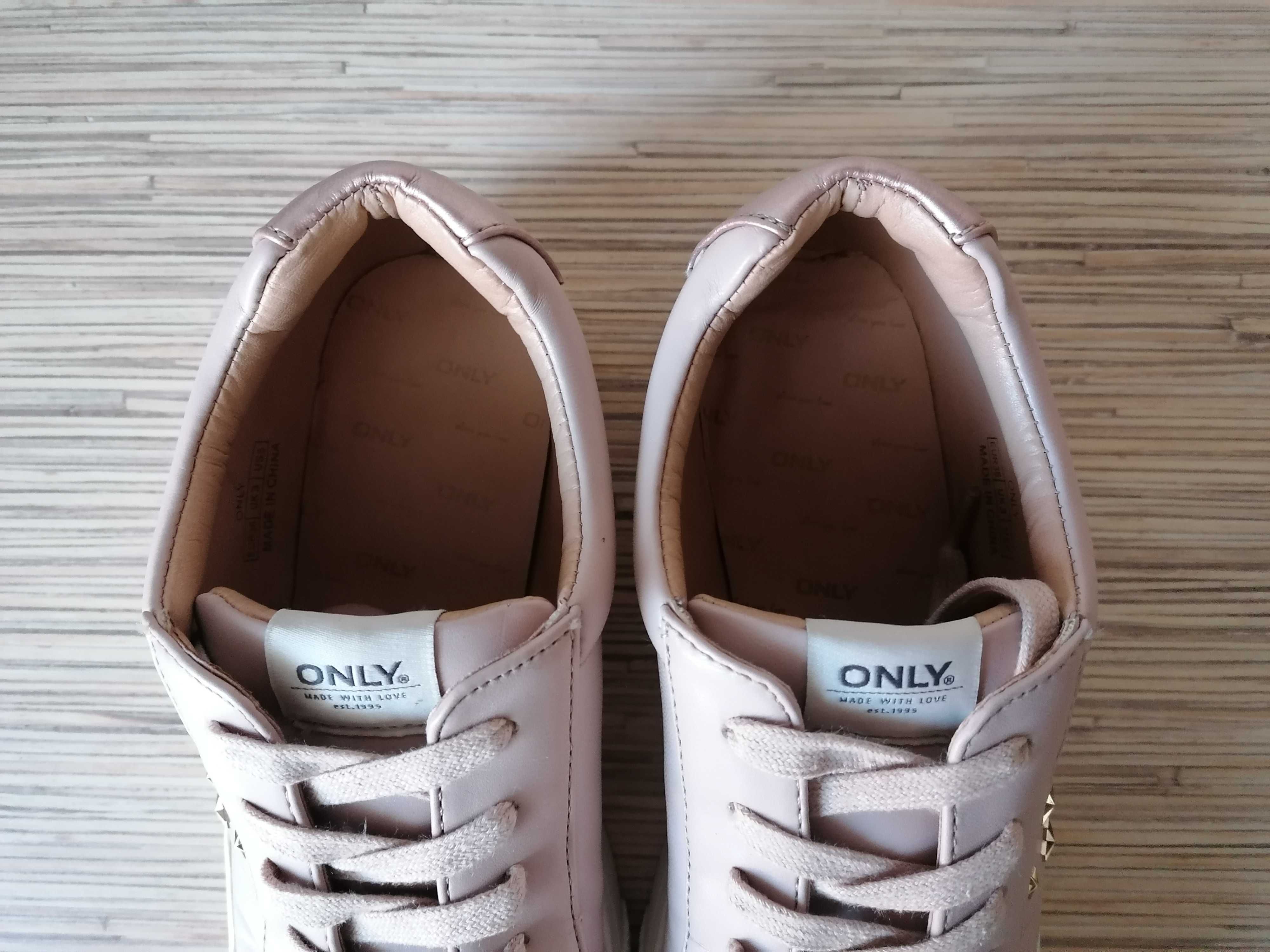 Sneakersy Only różowe, rose gold