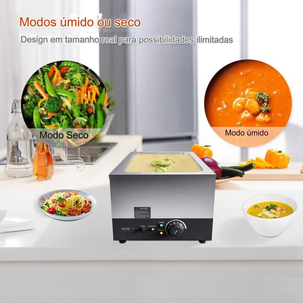 Aquecedor de Buffet Inox , 1200W, 1x26.4L