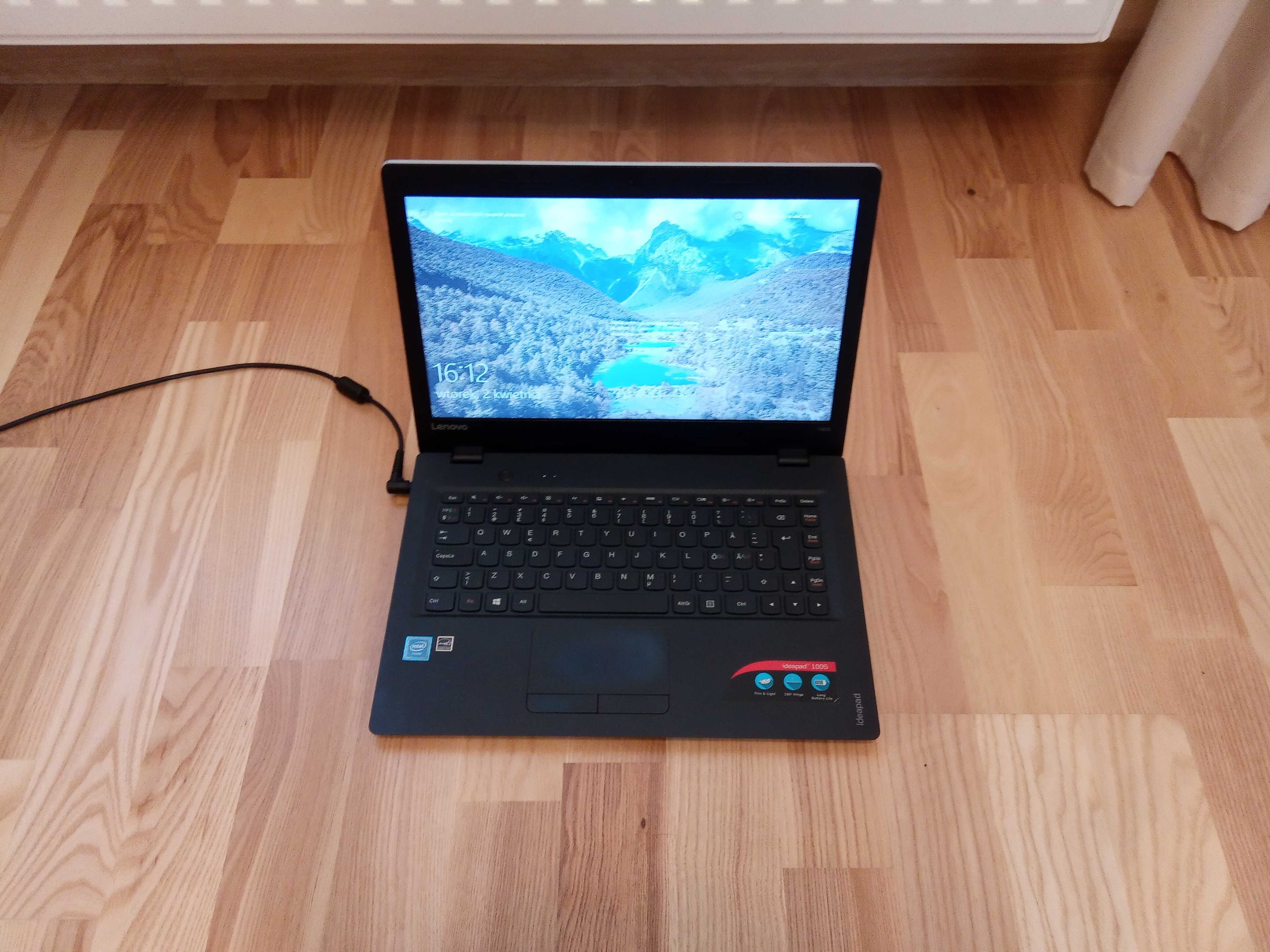Laptop Lenovo IdeaPad 100S-14 cali, bateria Win 10 sprawny 100%