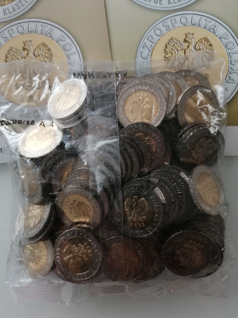 5 złotych Gościkowo-Paradyż pocysterski zespół klasztorny woreczek ban