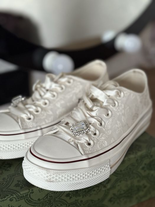 Converse кросівки жіночі зі стразами Caramel_zp